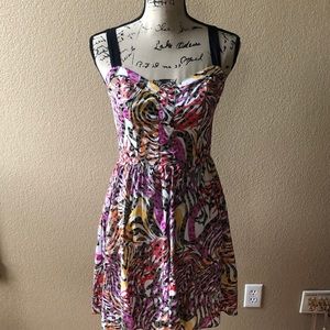 Allen B. Multicolor dress.